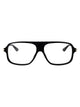 Alexander Mcqueen Black-Black-Transparent Acetate Glasses