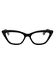 Alexander Mcqueen Black-Black-Transparent Acetate Glasses