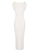 Elisabetta Franchi Red Carpet Full Milano Stitch Knit Dress