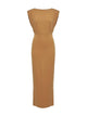 Elisabetta Franchi Beige Viscose Polyamide Knit Dress