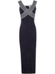 Elisabetta Franchi Knit Long Dress With Striped Bands