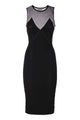 Elisabetta Franchi Knitted Dress With Sheer Details