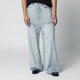 Amiri Light Blue Washed Wideleg Jeans