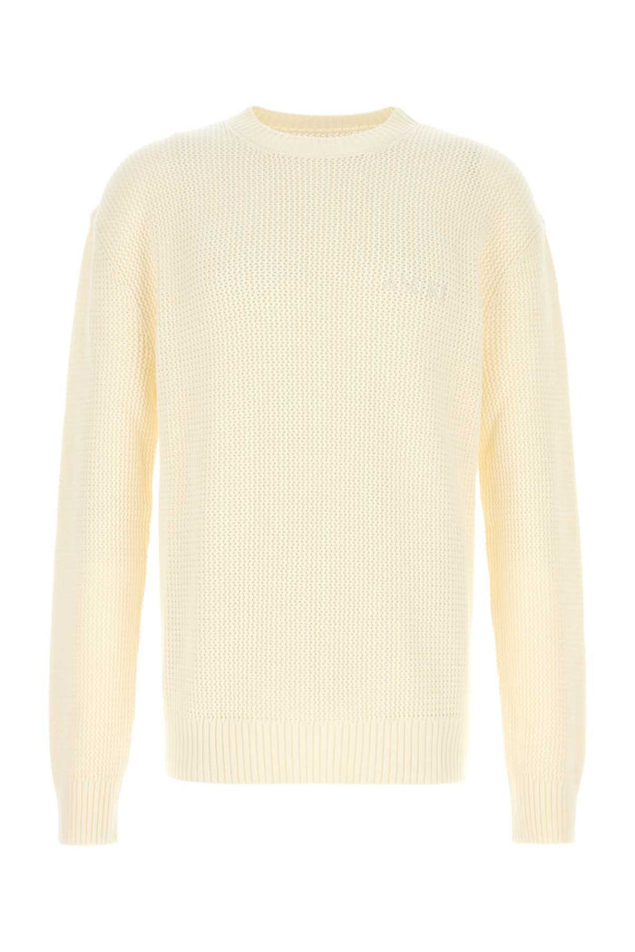 Amiri Cream Crochet Sweater