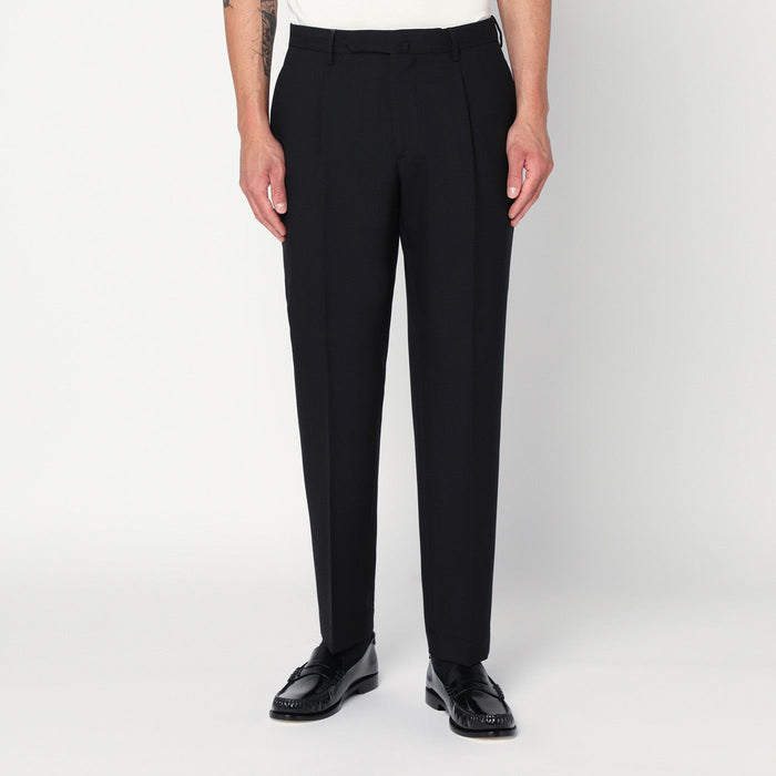 Santaniello Black Wool Pants