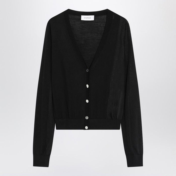 Max Mara Sportmax Black Wool Cardigan