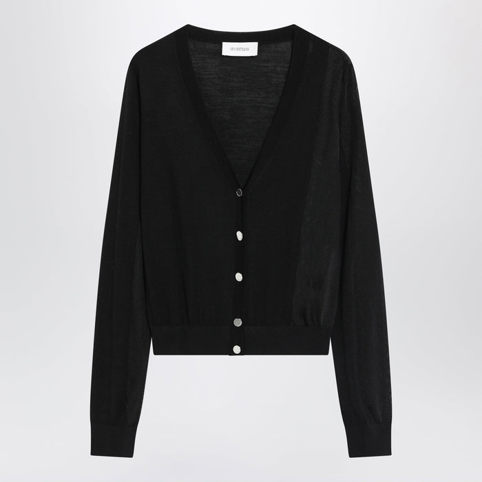 Sportmax Black Wool Cardigan