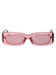 The Attico Powderpink Acetate Sunglasses