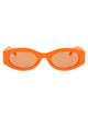 The Attico Orange Acetate Sunglasses