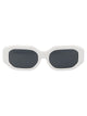 The Attico White/Silver/Grey Acetate Sunglasses