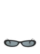 The Attico Oval Shape Sunglasses