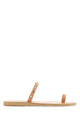 Ancient Greek Sandals Skin Pink Leather Audrey Thong Slippers