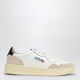 Autry Medalist Trainer In White/Black Leather And Suede