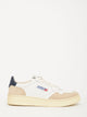Autry Medalist White/Blue Leather Trainer