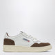 Autry Medalist Low Sneakers In White Leather And Tundra Suede