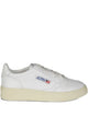Autry White Calf Leather Patent Calf Leather Sneakers