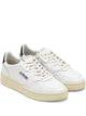 Autry White Leather Perforated Flat Shoes