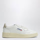 Autry Medalist Low Sneakers In White Leather/Feather Gray