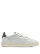 Autry Medalist Low Sneakers In White And Chocolate Leather
