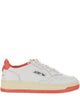 Maison Kitsuné Red Leather Perforated Sneaker