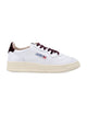 Autry Autry Medalist White And Burgundy Leather Woman's Sneakers