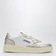 Autry Medalist Low White/Platinum Leather Sneakers