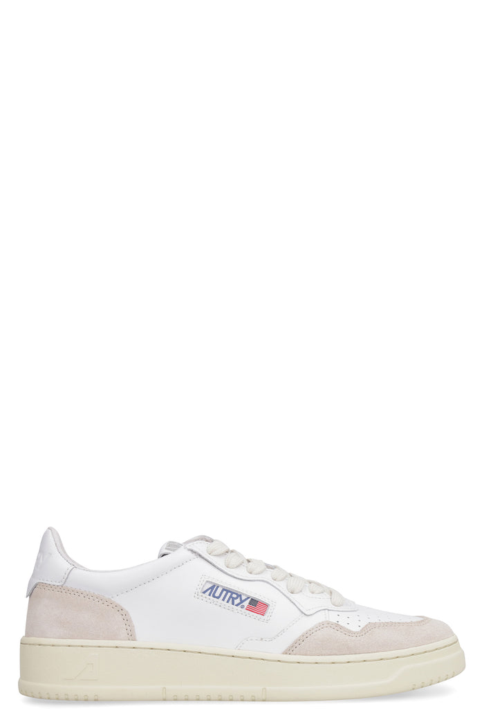 Autry Medalist Low - Leather And Suede Sneakers
