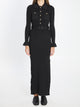 Self-Portrait Ribbed Knit Maxi Dress