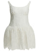 Self-Portrait White Polyamide Cotton Dress