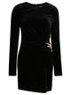 Self-Portrait Self-Portrait Black Velvet Embellished Mini Dress