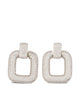 Self-Portrait Square Crystal Earrings