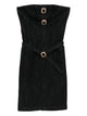Self-Portrait Denim Bandeau Midi Dress