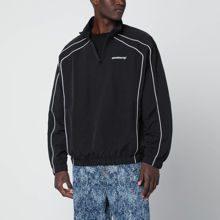 Awake Ny Black Jacket With Zip Collar