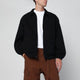 Awake Ny Black Zipup Overshirt With Logo