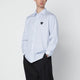 Comme Des Garçons Play Light Blue Striped Cotton Shirt