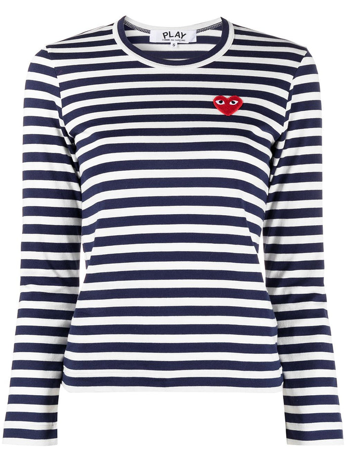 Comme Des Garçons Striped Cotton T-Shirt