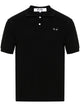Comme Des Garçons Play Tshirt Black Emblem Knit
