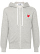 Comme Des Garçons Play Cotton Zipped Hoodie