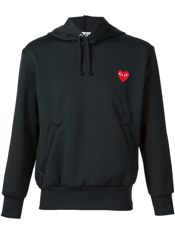 Comme Des Garçons Play Logo Cotton Hoodie