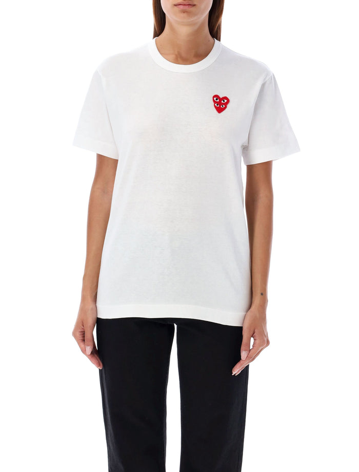 Comme Des Garçons Play Double Patch T-Shirt