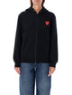 Comme Des Garçons Play Zipped Hoodie With Double Heart Patch