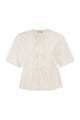 Mc2 Saint Barth Broderie Anglaise Top With Bow Fastenings