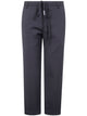 Ann Demeulemeester "Rael" Cigarette Trousers With Raw Edge Cotton Detail