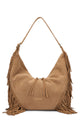 Orciani Isola Bag In Suede With Fringes