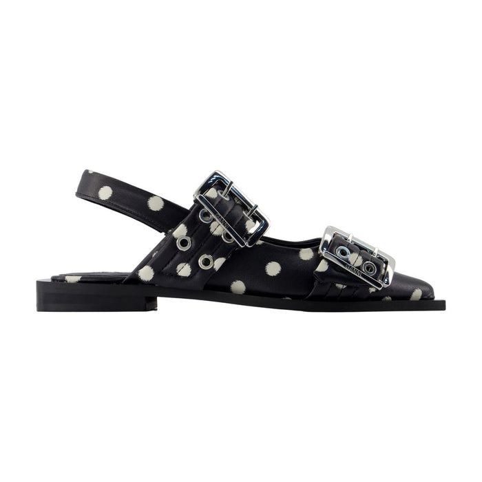 Ganni Ballerinas Feminine Buckle Pelinova