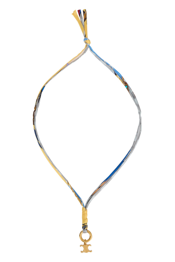 Celine Necklace With Silk Cord