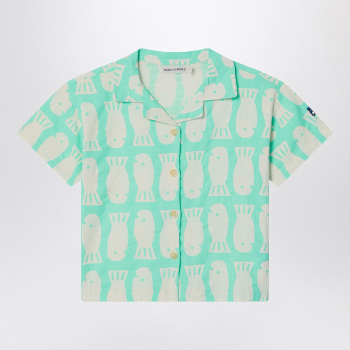 Bobo Choses Lucky Fish Green Water Shirt