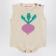 Bobo Choses Radish Romper In Cotton Knit