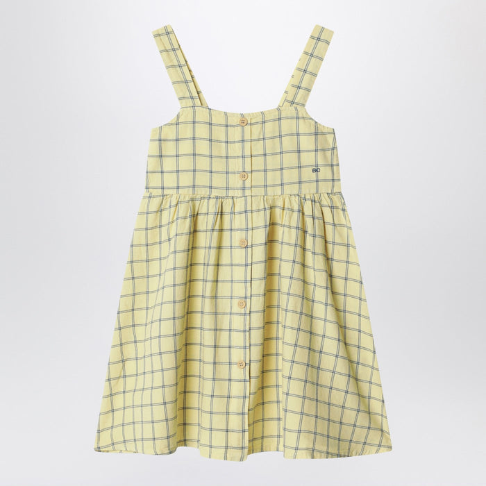 Bobo Choses Yellow Dress With Check Pattern