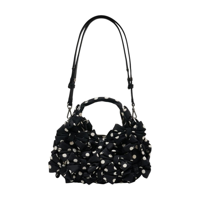 Ganni Mini Bow Hobo Handbag